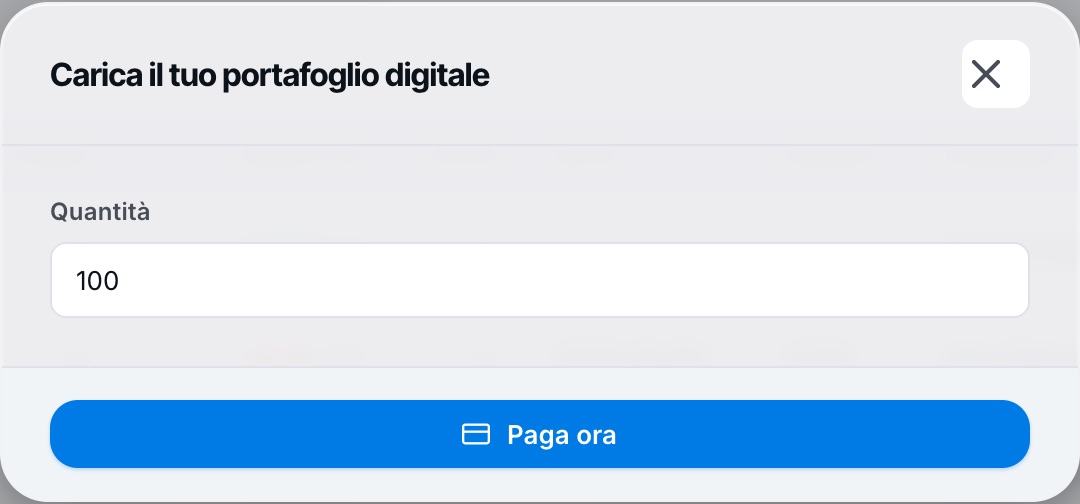 La finestra di ricarica
